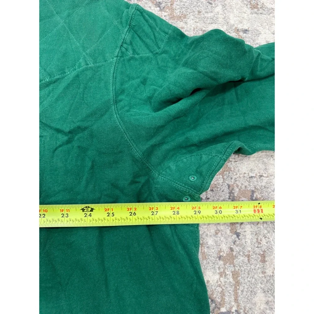 Polo Ralph Lauren Mens Green Quilted Rugby Shirt 3XLT Tall Elbow Patches Padded